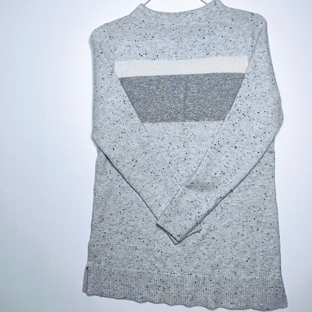 LOFT sueter largo de mujer color gris talla S